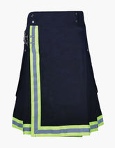 CARGO HIGH VISIBLE REFLECTIVE KILT FOR FIREFIGHTER - Scottish Kilt Jacket™ USA-UK
